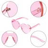 Maxdot Heart Shape Sunglasses Rimless Transparent Heart Glasses Party Favors