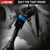 LLNDEI 27Pcs 3/8" Impact Socket Set, Metric(8-22mm) & SAE(5/16"-3/4")