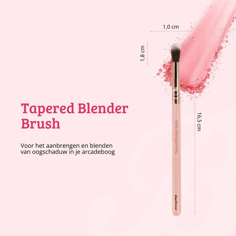 Boozyshop Pink &amp; Rose Gold Tapered Blender Brush