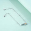 YAFEINI Daisy Anklet Sterling Silver Daisy Flower Ankle Bracelet Daisy