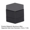Mini Portable Billiard Chalk Case Hexagonal Pool Cue Chalk Box