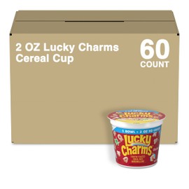 Lucky Charms Cup Cereal, 2 Oz (Pack of 60)