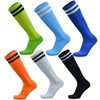 VWU Unisex Knee High Double Stripes Athletic Soccer Football Tube