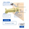 Welvzen 1/2" Thick Spacer for Tub Spout, Flange Trim Ring