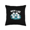 Breaking Ice Breaker Idiom Funny Conversation Starter Throw Pillow