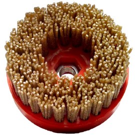 Tenax 4 Inch Diamond Wire Brush Snaillock Backer - 36 Grit