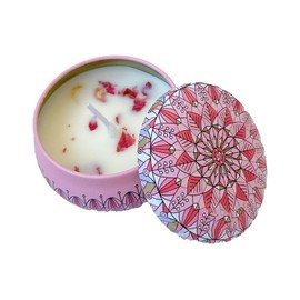 Scented Candles Mug Botanical Fragrance Stress Relief & Relaxation, Soothing, Perfect for Birthday, Christmas, Thanksgiving (Peony)