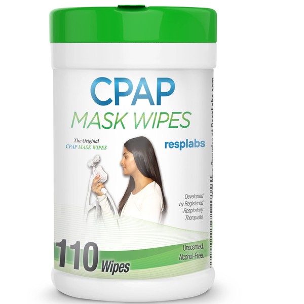 resplabs CPAP Mask Wipes Unscented Cleaner for Full Face, Nasal Masks & Supplies 110 Wipes