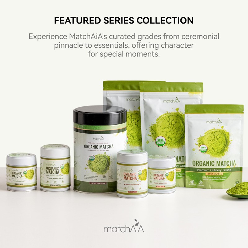 MatchAiA Organic Matcha Green Tea Powder - Premium Culinary Grade,