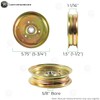88663 Flat Idler Pulley for Power Transmission - 5" Flat