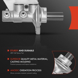 A-Premium Brake Master Cylinder with Reservoir and Sensor Compatible with Hyundai Vehicles - Elantra 2011 2012 2013 2014 2015