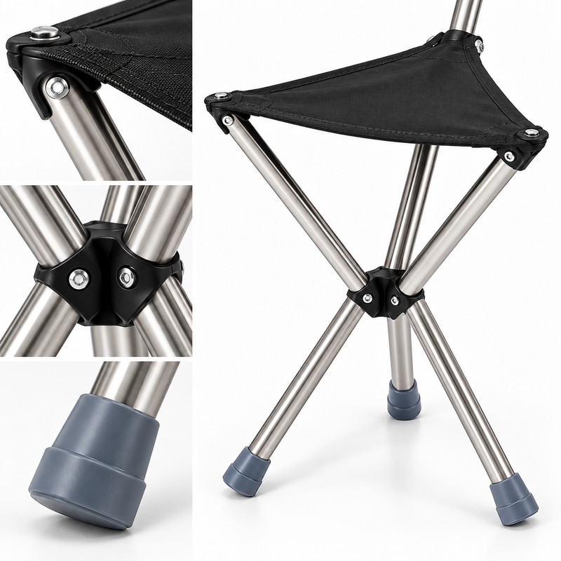 Foldable Walking Stick with Seat for Outdoor Use – Adjustable