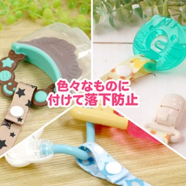 LEC Dream Collection A00050 Multi-Holder Set of 2 (Pacifier and Toy Fall Prevention), Girls Pattern, 1 Piece (x2)