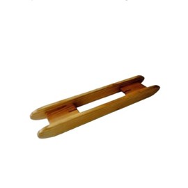 10 inch Rag Shuttle Natural Wood. 1.5 inch Tall x 2.5 inches Wide with Free Weaving Stick Shuttle.