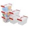 Kiddream 3 Quart Latching Plastic Box, Storage Containers with Lids