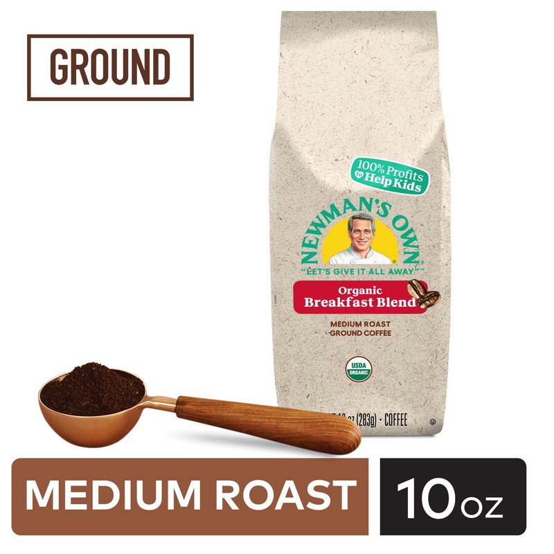 Newman's Own Organics Breakfast Blend, Ground Coffee, Fair Trade Certified,