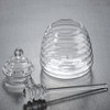 TAMUME 400ml Glass Honey Jar with Glass Honey Dipper and