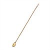 NKlaus Incense Resin Herb Spoon Brass with Comfortable Long Handle