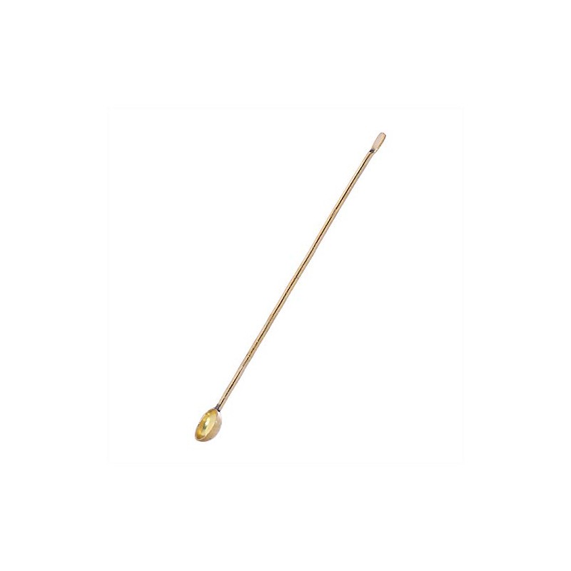 NKlaus Incense Resin Herb Spoon Brass with Comfortable Long Handle