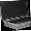 DOITOOL 2Pcs Transparent Cards Organizer Cases Durable Plastic Storage Boxes