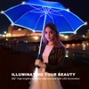 Auto-Open Light Up LED Rain Umbrella,32" Handheld Sun Wind Umbrella