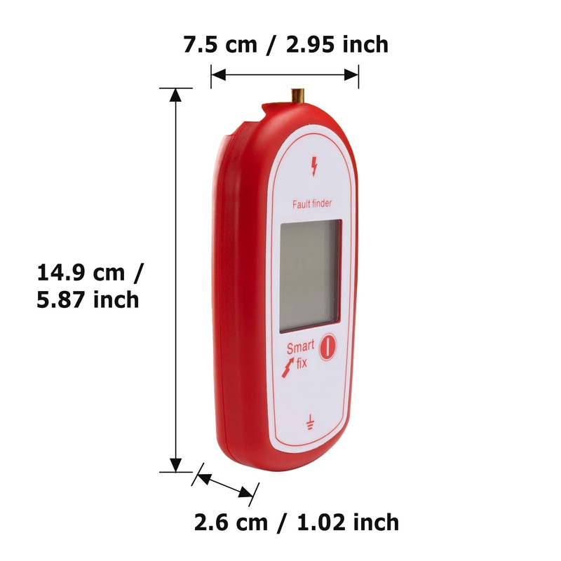 Electric Fence Voltage Tester, Handheld Fence Fault Finder Fence Tester