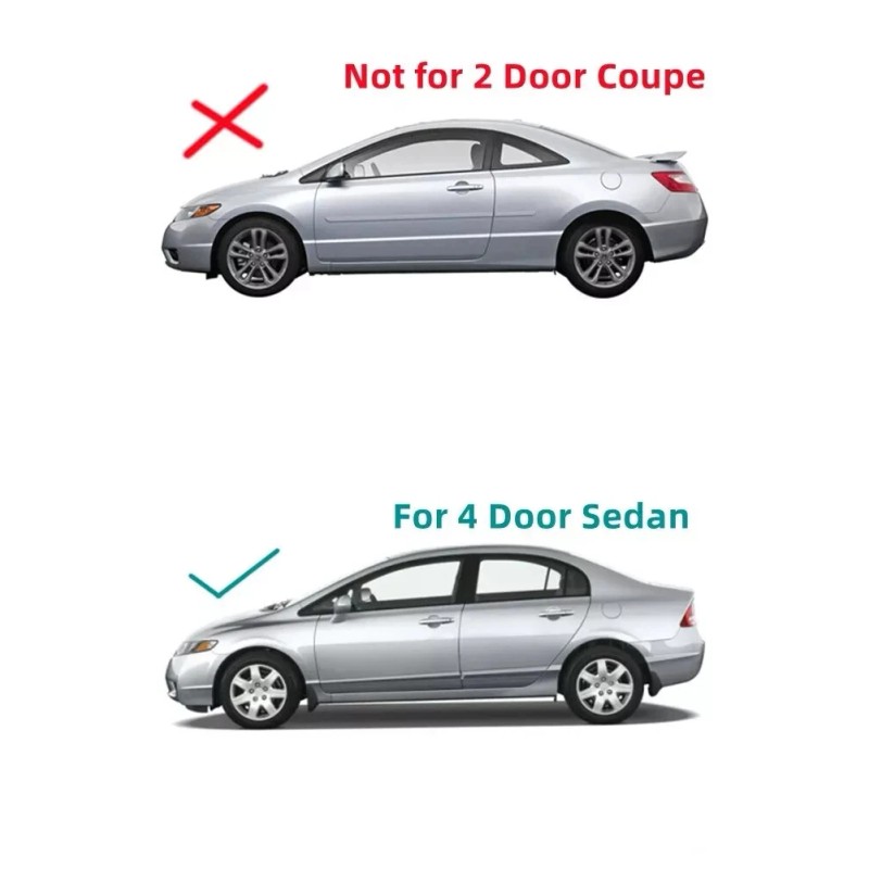 Benson Fits 2006-2011 Honda Civic 4 Door Driver Left Side
