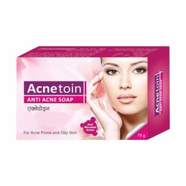 Leeford Women's Acnetoin Anti Acne Bathing Soap Bar Combo Pack - Enriched With Tea Tree Oil & Vitamin E | (75g Each Each) (Pack of 4)