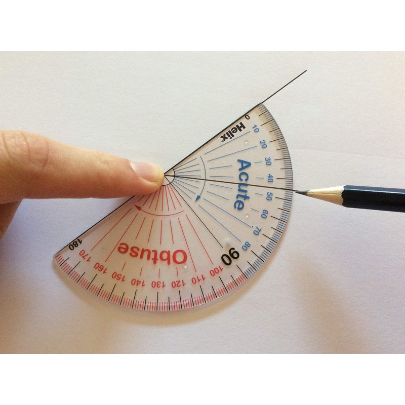 Helix Learning Protractor (Box of 25) Assorted 086801