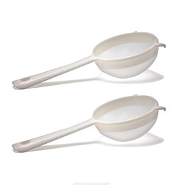 Nylon Mesh Strainer 2 Pack - Strain Your Wide Mouth Mason Jar Batches - Less Mess, Less Waste - Strain Your Water Kefir Grains - Homebrewing And Kitchen Essential - 2 Strainers - 3"