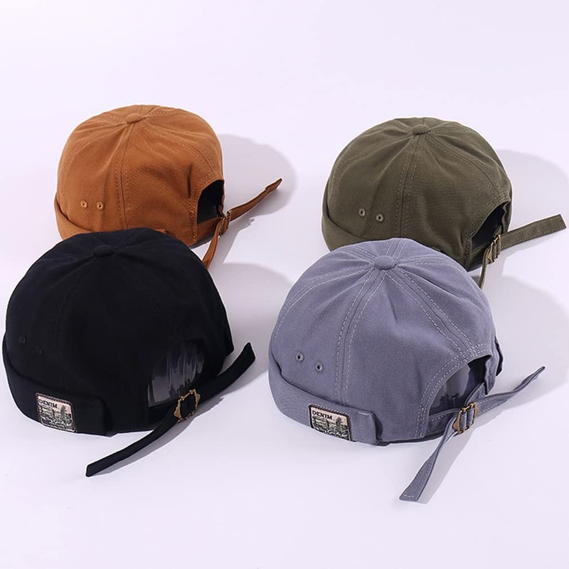 Cozyan Cotton Docker Cap Men Women Sailor Hat Harbour Hat