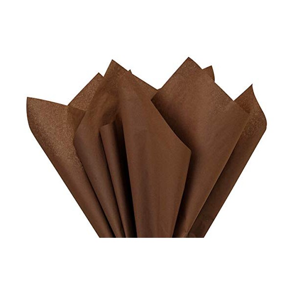 1 X Chocolate 20 inches x 30 inches Tissue Paper 48 Sheets Premium Quality Gift wrap Paper