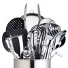 MasterClass Extra-Large Stainless Steel Kitchen Utensil Holder, 18 x 18