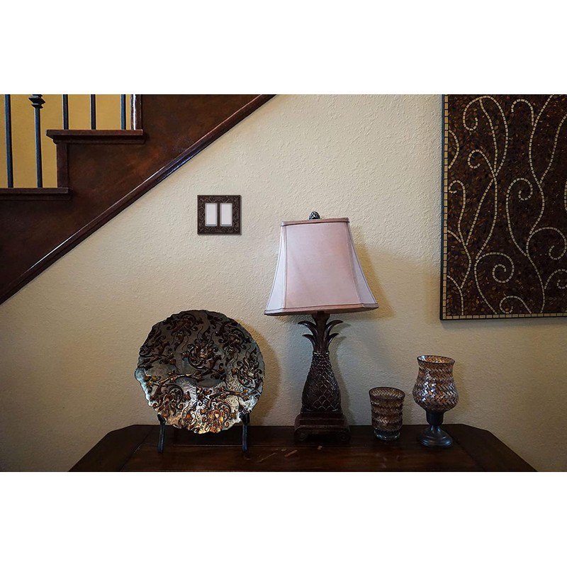 Lulu Decor, Fleur De Lis Cast Iron Rocker Light Switch
