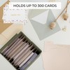 ZICOTO Beautiful Greeting Card Organizer Box With Dividers - Sturdy