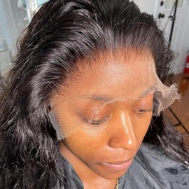 CHEETAHBEAUTY Peluca Frontal De Encaje Hd Real, 13X6, Con Aspecto De Piel, Cabello Humano Ultra Ajustado, Prearrancado, Línea De Cabello Natural, Nudos Decolorados, Densidad Del 250%, Recta, 0,10 Mm,