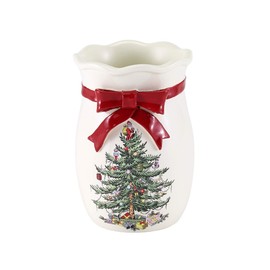 Avanti Linens - Tumbler, Holiday Bathroom Accessories, Christmas Decor for Bathroom or Kitchen (Spode Christmas Tree Collection)