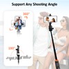 Jishane Cell Phone Tripod, 60" Extendable Tripod for Camera &