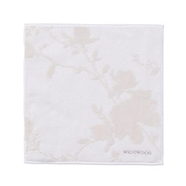 Nishikawa TT43903650 Imabari Towel, Handkerchief Towel, Wedgwood, Magnolia, 9.8 x 9.8 inches (25 x 25 cm), 100% Cotton, Soft, Non-Twisted Yarn, Smooth, Shirred Processing, Jacquard Weave, Made in
