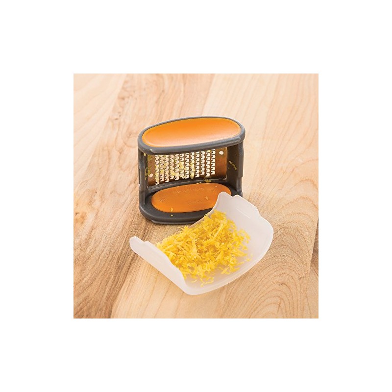 PrepWorks Pocket Citrus Zester – Compact, Stainless Steel Zester for