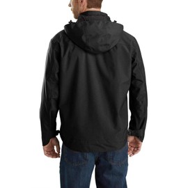Carhartt mens Storm Defender Loose Fit Heavyweight Jacket (Regular and Big & Tall Sizes) work utility outerwear, Black, XX-Large US