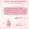Wireless Keyboard and Mouse Combo, 2.4G Full Size Ergonomic Keyboard