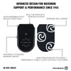 Rehband QD Heel Cushions, 1 Pair, Gel Heel Wedge to