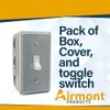 Outlet Box Kit, 2x4'' Utility Electrical Box, Tamper Resistant 15