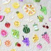 Summer Fruit Nail Stickers for Nail Art Iridescent Shimmer Nail