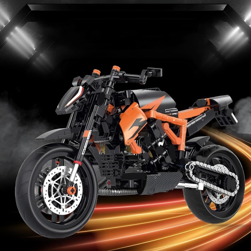 NUOJIAYING Technik Motorcycle Building Blocks for Superduke 1290R, 579 Pieces