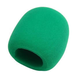 Fielect Microphone Cover Foam Mic Cover Handheld Microphone Windscreen Shield Protection Mic Foam Cover Filter Green for Karaoke DJ, KTV, Broadcasting