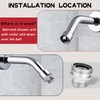 3 Pcs Ball End Shower Arm Adapter，Converting Old Fashioned Ball