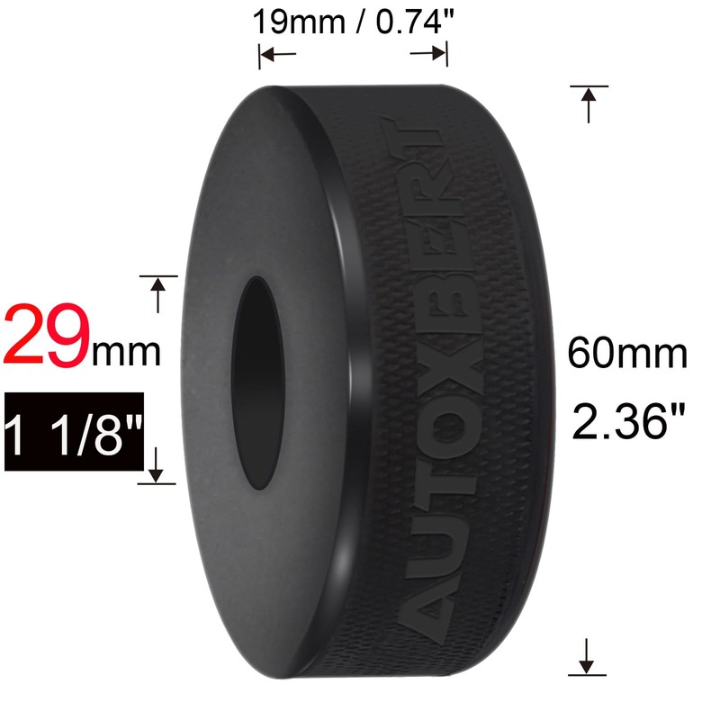 Universal Rubber Bottle Jack Pad with 29mm Hole Jacking Point