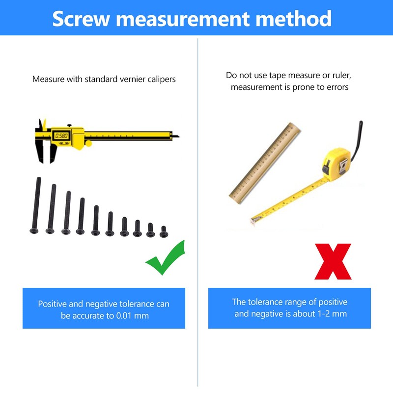 M3 Black Hexagonal Socket Flat Head Screws Set 10.9 Grade